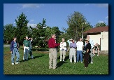 Meeting the group at the 4H Conference Center at Smith Mountain Lake, VA