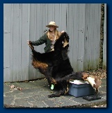 Ranger with bear skin