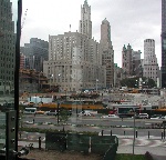 The pit of the World Trade Center at Ground Zero