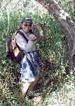 Ecstatic PK-Lani clutching the treasure after a grueling 'Ihi Crater descent.